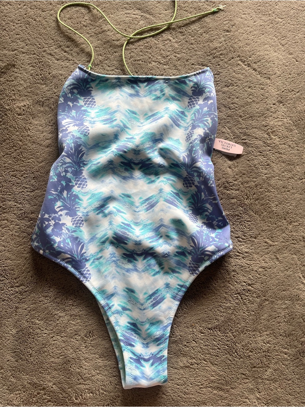 Victoria's Secret Blue, Mint & Lime One-Piece Swimsuit